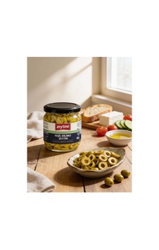 Yeşil Dilimli Zeytin 200 Gr Cam Kavanoz Yeşil Dilimli Zeytin 200 Gr Cam Kavanoz