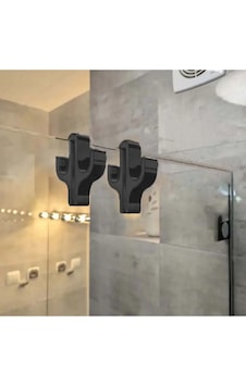Cama Geçmeli Duşakabin Askısı 2 Adet Çift Taraflı Tekli