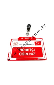 Nöbetçi Öğrenci Kartı Klipsli Pvc Sert Plastik 5 Set N11.43232 Nöbetçi Öğrenci Kartı Klipsli Pvc Sert Plastik 5 Set N11.43232