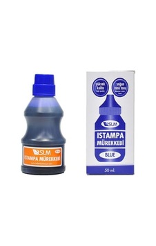 Slm 50 Ml Mavi Istampa Ve Kaşe Mürekkebi - 10'lu Kutu Slm 50 Ml Mavi Istampa Ve Kaşe Mürekkebi - 10'lu Kutu