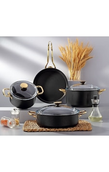 Bonera 7 Pcs Atlas Set - Siyah Titanyum Bonera 7 Pcs Atlas Set - Siyah Titanyum