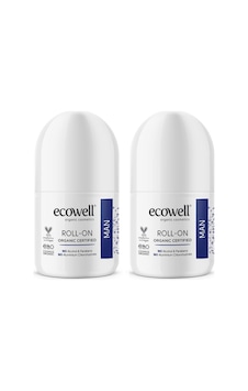 Ecowell Organik Erkek Roll-On Deodorant 75 ML x 2 Ecowell Organik Erkek Roll-On Deodorant 75 ML x 2