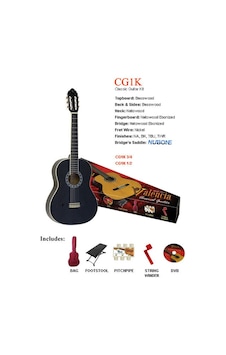 Valencıa Cg1kbk Klasik Gitar Set Ayak Sehpas+ıkılıf+düdük+tel Sar Valencıa Cg1kbk Klasik Gitar Set Ayak Sehpas+ıkılıf+düdük+tel Sar