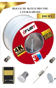 Fury Rg6-u4 Full Hd 3d 4k Yerli Kablo 100mt Çanak Anten Fury Rg6-u4 Full Hd 3d 4k Yerli Kablo 100mt Çanak Anten