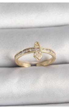 Pirinç Gold Renk Zirkon Taşlı İnci Detay Kilit Kalp Figür Ayarlanabilir Yüzük Altın Pirinç Gold Renk Zirkon Taşlı İnci Detay Kilit Kalp Figür Ayarlanabilir Yüzük Altın