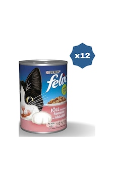 Felix Konserve Kedi Maması Somonlu 400 Gr - 12 Adet Felix Konserve Kedi Maması Somonlu 400 Gr - 12 Adet