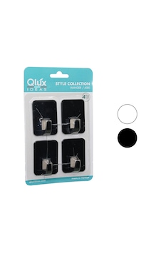 4pcs Cloud Askı No-2 Siyah - Beyaz Plastik Yapışkanlı Montaj 5311 Renkli 4pcs Cloud Askı No-2 Siyah - Beyaz Plastik Yapışkanlı Montaj 5311 Renkli