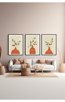 Artavessa 3 Parça Çerçeve Görünümlü Mdf Tablo Seti - Artsycllct20-1520 Sku: Zeusb0d9k9b54b 0240-beyaz-şekilli-48cm