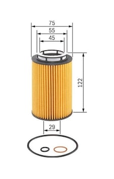 BOSCH F026407158 Yağ Filtresi