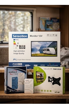 12 Volt Karavan Tv Seti Sensation 19" Full Hd 1080p Led Ekran + Korax Mini Uydu Alıcı + Hareketli Askı Aparatı 12 Volt Karavan Tv Seti Sensation 19" Full Hd 1080p Led Ekran + Korax Mini Uydu Alıcı + Hareketli Askı Aparatı