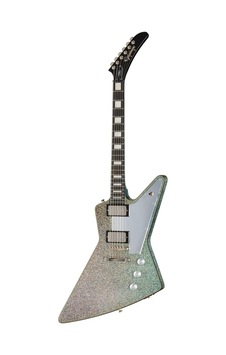 Epiphone Lzzy Hale Explorer Custom Elektro Gitar Black Diamond Holographic Sparkle 104080440138
