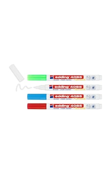 Edding 4085 Sıvı Tebeşir Kalemi 4'lü Set Blister Basıc