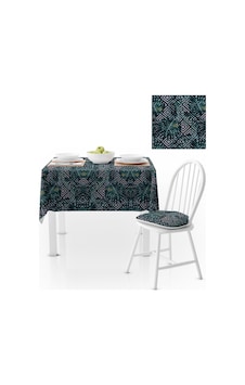 Tropikal Çiçek Desenli Siyah Beyaz Çizgili Dijital Baskılı Petek Dokuma Masa Örtüsü 140x260 Tropikal Çiçek Desenli Siyah Beyaz Çizgili Dijital Baskılı Petek Dokuma Masa Örtüsü 140x260