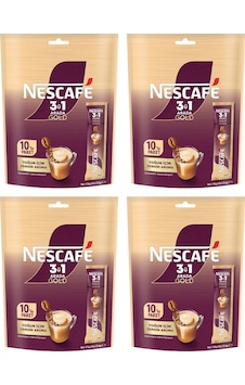Nescafe Gold 3in1 Yoğun İçim 17 Gr 10 Lu X 4 Adet Çözünebilir Nescafe Gold 3in1 Yoğun İçim 17 Gr 10 Lu X 4 Adet Çözünebilir