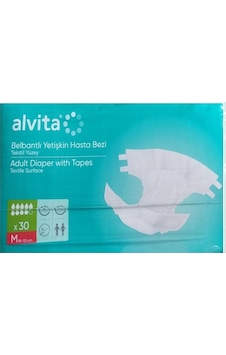 Alvita Bel Bantlı Yetişkin Hasta Bezi 30 Lu Mediun M