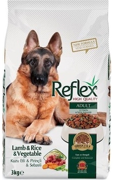 Reflex Kuzu Etli ve Pirinçli Sebzeli Yetişkin Köpek Maması 3 KG Reflex Kuzu Etli ve Pirinçli Sebzeli Yetişkin Köpek Maması 3 KG