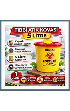 Buradabulabilirsin Atık Kovası 5 Litre 1 Adet Kapaklı Atık Kutusu Enfekte Atık Kovası Bbz Diğer Buradabulabilirsin Atık Kovası 5 Litre 1 Adet Kapaklı Atık Kutusu Enfekte Atık Kovası Bbz Diğer