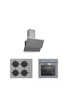 Silverline BO65E1S01 - CS5335S02 - 3420 Classy 60 Gri Ankastre Set Silverline BO65E1S01 - CS5335S02 - 3420 Classy 60 Gri Ankastre Set