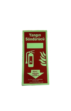 Seçkin Yangın Yangın Tüpü Uyarı Levhası Fosforlu