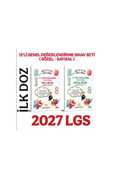Sinan Kuzucu 2027 8. Sınıf İlk Doz 12 Li Sayısal Sözel Genel Değerlendirme Sınavları Sinan Kuzucu 2027 8. Sınıf İlk Doz 12 Li Sayısal Sözel Genel Değerlendirme Sınavları