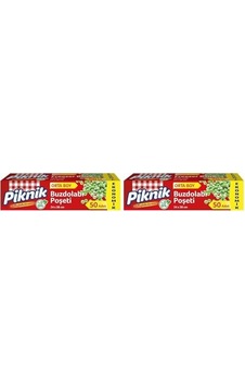 Piknik Buzdolabı Poşeti Ort Eko, 50'li 2li Paket