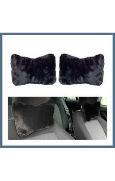 Buradabulabilirsin Yumuşak Peluşlu Ortopedik Araba Seyahat Boyun Yastığı 2'li Siyah Bbz Buradabulabilirsin Yumuşak Peluşlu Ortopedik Araba Seyahat Boyun Yastığı 2'li Siyah Bbz