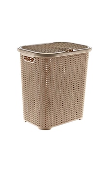 Omnipazar Sy-4620 Plastik Örgü Desen Kirli Çamaşır Sepeti 55 Lt Bej Omnipazar Sy-4620 Plastik Örgü Desen Kirli Çamaşır Sepeti 55 Lt Bej