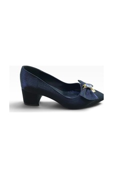 Shoes Kadın Kalın Kısa Topuklu Fiyonklu Taş Detaylı Ayakkabı Siyah Fiyonklu Taşlı - 941145818 Siyah Fiyonklu Taşlı