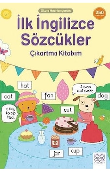 İlk İngilizce Sözcükler Çıkartma Kitabım - 250 Çıkartma Kitabım- 1001 Çiçek