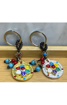 Metal Lotus Tılsımlı Şans Anahtarlık Alk4460 Metal Lotus Tılsımlı Şans Anahtarlık Alk4460