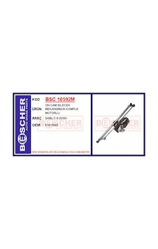 Ön Cam Sılecek Meızması Fıat Doblo Iıı Gldısptm - 77 10- Motorlu Ön Cam Sılecek Meızması Fıat Doblo Iıı Gldısptm - 77 10- Motorlu