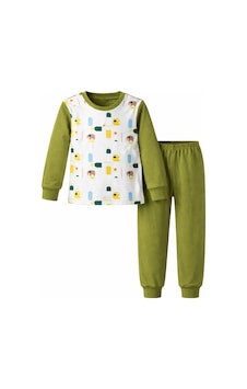 Remsa Çocuk Pamuklu Desenli Pijama Takımı 6068-03 Fıstık Yeşil Fıstık Yeşili Remsa Çocuk Pamuklu Desenli Pijama Takımı 6068-03 Fıstık Yeşil Fıstık Yeşili