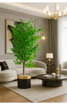 Yapay Benjamin 150 Cm Lux Metal Saksı Dahil Yeşil Yapay Benjamin 150 Cm Lux Metal Saksı Dahil Yeşil