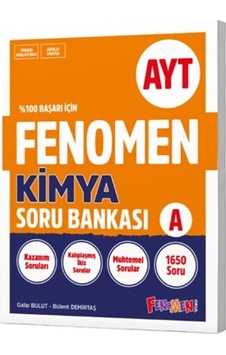 Fenomen Ayt Kimya A Soru Bankası Fenomen Yayınları Fenomen Ayt Kimya A Soru Bankası Fenomen Yayınları