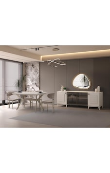 Ahsen Modern Dolaplı Çekmeceli Aynasız Konsol 200 50 78 Ekru Ahsen Modern Dolaplı Çekmeceli Aynasız Konsol 200 50 78 Ekru