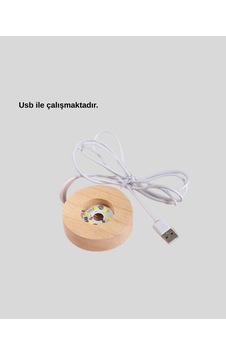Ahşap Standlı Led Kristal Küre Lazer İşlemeli Dekoratif Obje Standart 88710094 Ahşap Standlı Led Kristal Küre Lazer İşlemeli Dekoratif Obje Standart 88710094