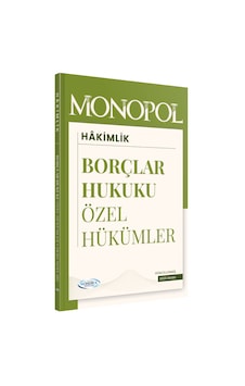 2026 Hakimlik Borçlar Hukuku Özel Hükümler Ders Notları Monopol Yayınları 2026 Hakimlik Borçlar Hukuku Özel Hükümler Ders Notları Monopol Yayınları