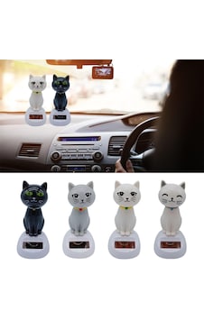 Solar Güneş Enerjili Sallanan Dans Eden Kedi Figürü Araba Torpido Masaüstü Dekor Biblo 10 Cm Emoji Solar Güneş Enerjili Sallanan Dans Eden Kedi Figürü Araba Torpido Masaüstü Dekor Biblo 10 Cm Emoji