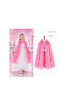Colezium Kar Tanesi Desenli Pembe Elsa Pelerini - Astarlı Frozen Pelerini 85 Cm Colezium Kar Tanesi Desenli Pembe Elsa Pelerini - Astarlı Frozen Pelerini 85 Cm