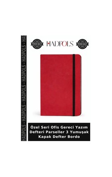 Özel Seri Ofis Gereci Yazım Defteri Parseller 3 Yumuşak Kapak Defter Bordo Özel Seri Ofis Gereci Yazım Defteri Parseller 3 Yumuşak Kapak Defter Bordo