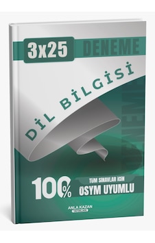 Tüm Sınavlar İçin 3x25 Dil Bilgisi Deneme Anla Kazan Yayınları Tüm Sınavlar İçin 3x25 Dil Bilgisi Deneme Anla Kazan Yayınları