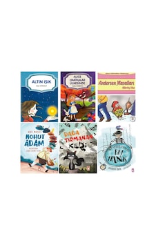 İlkokul 1.2.ve.3 6 Kitap Set Nohut Adam,dağa Tırmanan Kedi,yanlış Masalcı Bay Yalnış