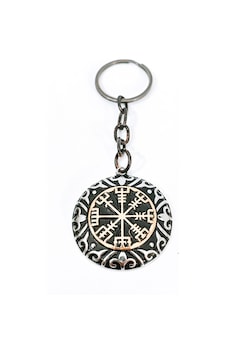 Vegvisir Viking Pusulası Temalı Metal Anahtarlık - İskandinav Mitolojisi Özel Tasarım Çok Renkli Vegvisir Viking Pusulası Temalı Metal Anahtarlık - İskandinav Mitolojisi Özel Tasarım Çok Renkli