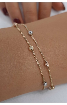 Fiyonk Kuyumculuk 14 Ayar Altın Çift Sıra Asimetrik Dorika Toplu Bileklik Sarı Altın Fiyonk Kuyumculuk 14 Ayar Altın Çift Sıra Asimetrik Dorika Toplu Bileklik Sarı Altın