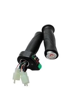 Elektrikli Bisiklet Gaz Kolu Ve Elcik Takımı Kademeli + Işıklı Elektrikli Bisiklet Gaz Kolu Ve Elcik Takımı Kademeli + Işıklı
