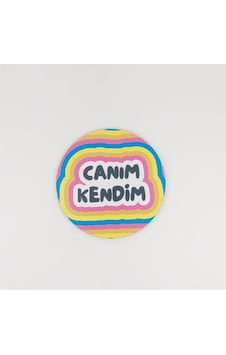 Canım Kendim Baskılı Ahşap Bardak Altlığı Canım Kendim Baskılı Ahşap Bardak Altlığı