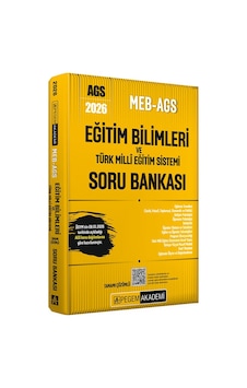 Pegem 2026 Meb Ags Eğitim Bilimleri Ve Türk Milli Eğitim Sistemi Tamamı Çözümlü Soru Bankası Pegem Akademi Yayıncılık Pegem 2026 Meb Ags Eğitim Bilimleri Ve Türk Milli Eğitim Sistemi Tamamı Çözümlü Soru Bankası Pegem Akademi Yayıncılık