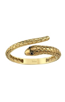 Siyah Pırlanta Taşlı Serpent Yüzük Siyah Pırlanta Taşlı Serpent Yüzük