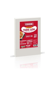 Cook Edt Kesilmiş Pişirme Kağıdı, 33 X 27 Cm, 100 Yaprak Çok Renkli