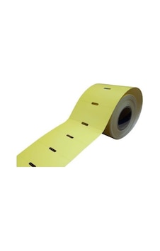 38X80 TERMAL KARTON RAF ETİKETİ 10 ADET RULO SARI ZEMİN(500LÜ)